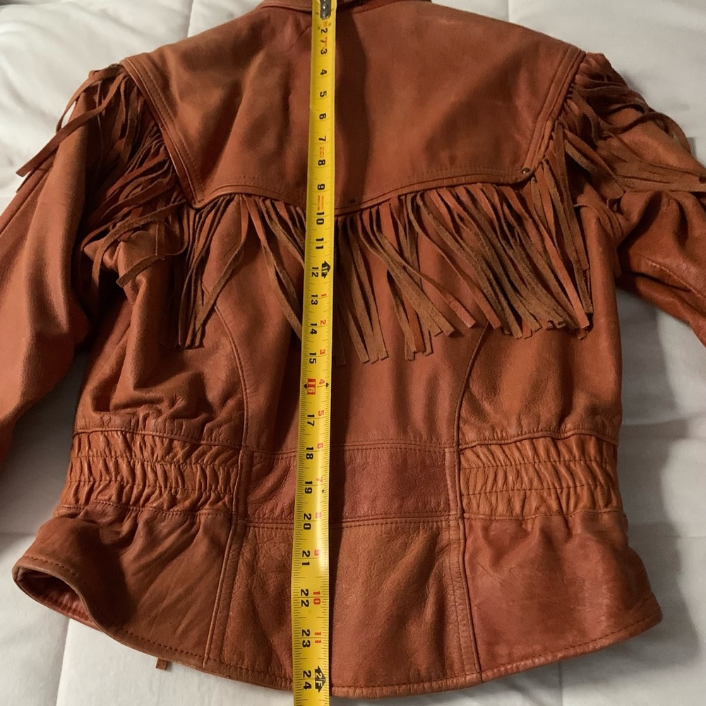 🍁Women's Genuine Leather Brown/Rust Thinsulated Lined jacket. Size Medium - Picture 6 of 10